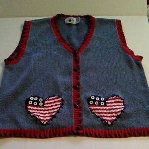 Heartstrings adult sweater vest